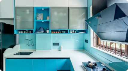 The Bluesy Cocina Modular Kitchen