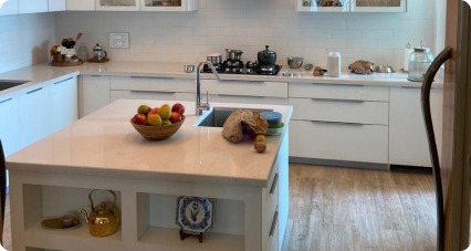 The White Divine Modular Kitchen