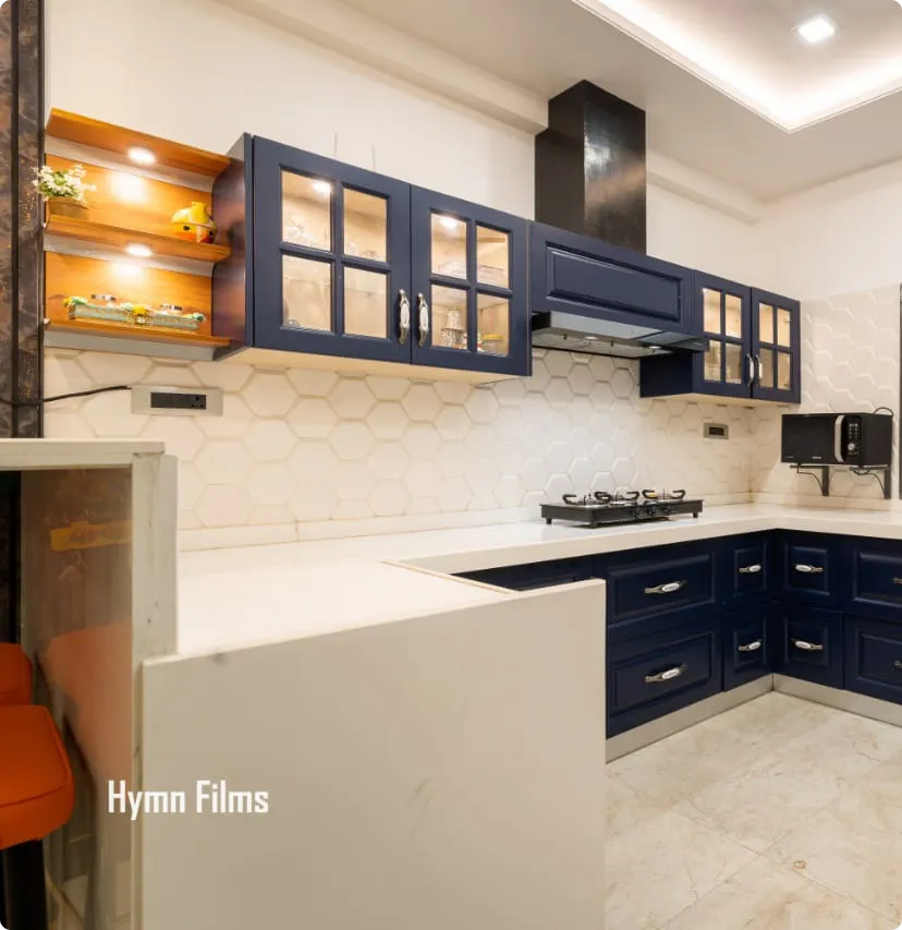 Navy Blue Peninsular - Concept Kitchen Navy Blue Peninsular - Concept Kitchen